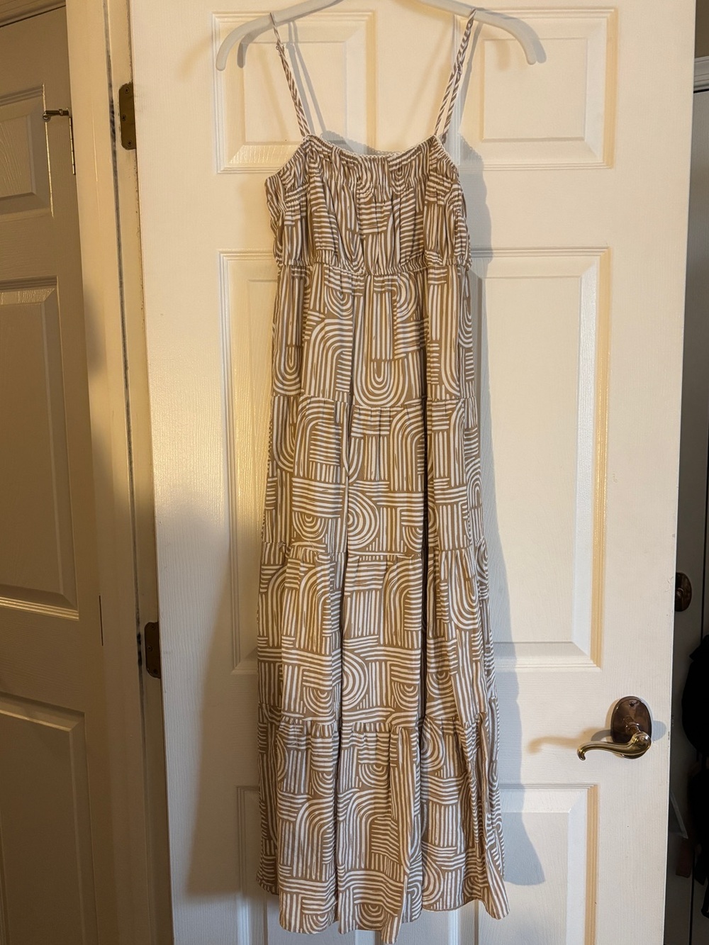 Blu Pepper Maxi Dress with Spaghetti Straps